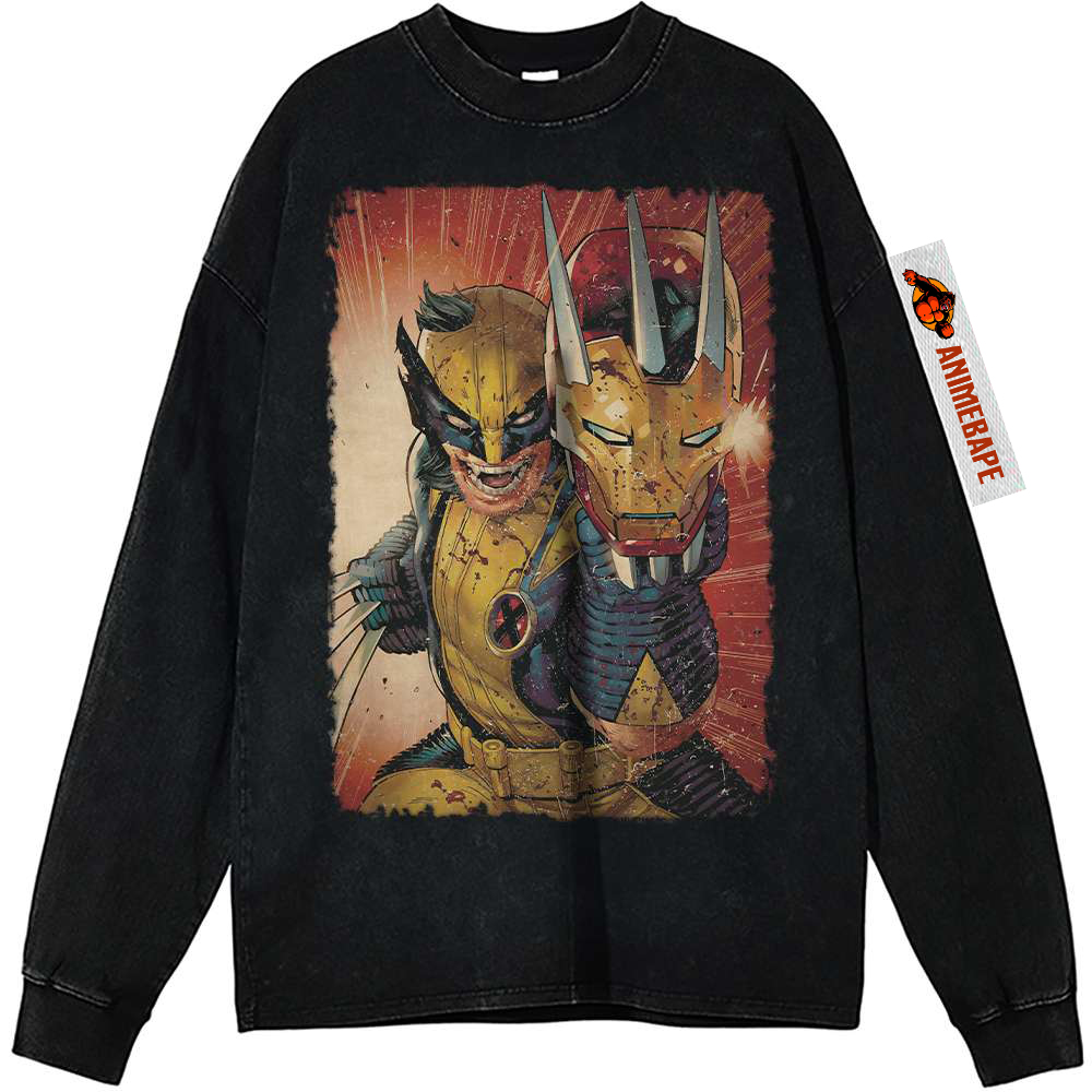 Wolverine X-Men Vintage Sweatshirt Shirt for Marvel Comics Fans