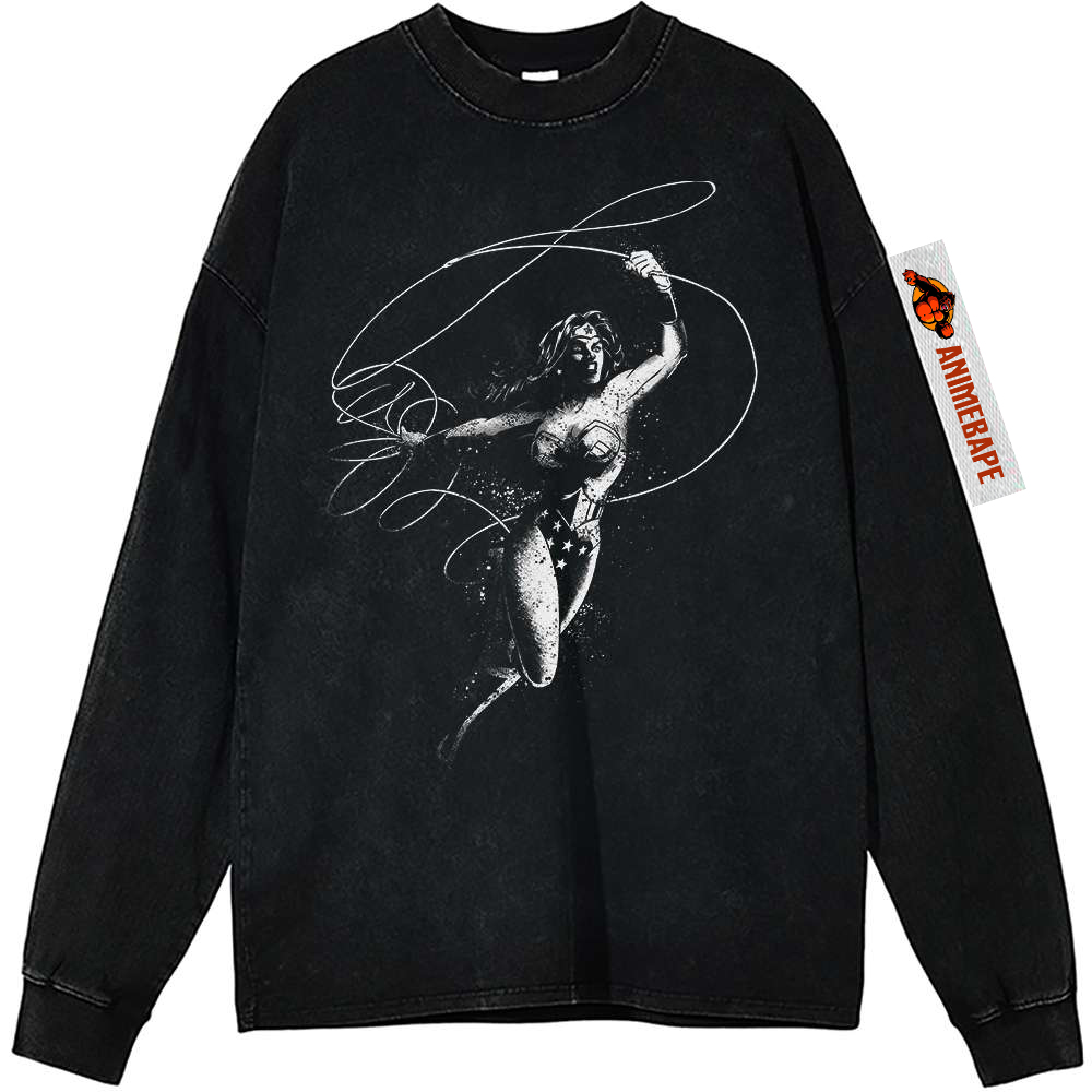 Wonder Woman Vintage Sweatshirt Shirt, DC Comics Apparel