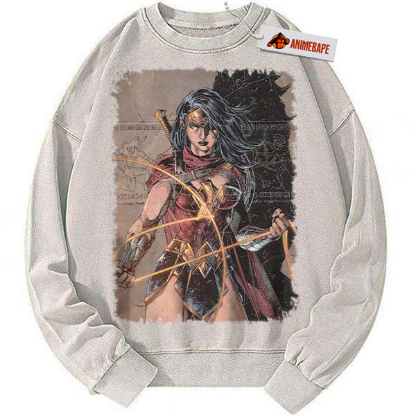 Vintage Wonder Woman DC Comics Sweatshirt, Womens Sweater 3