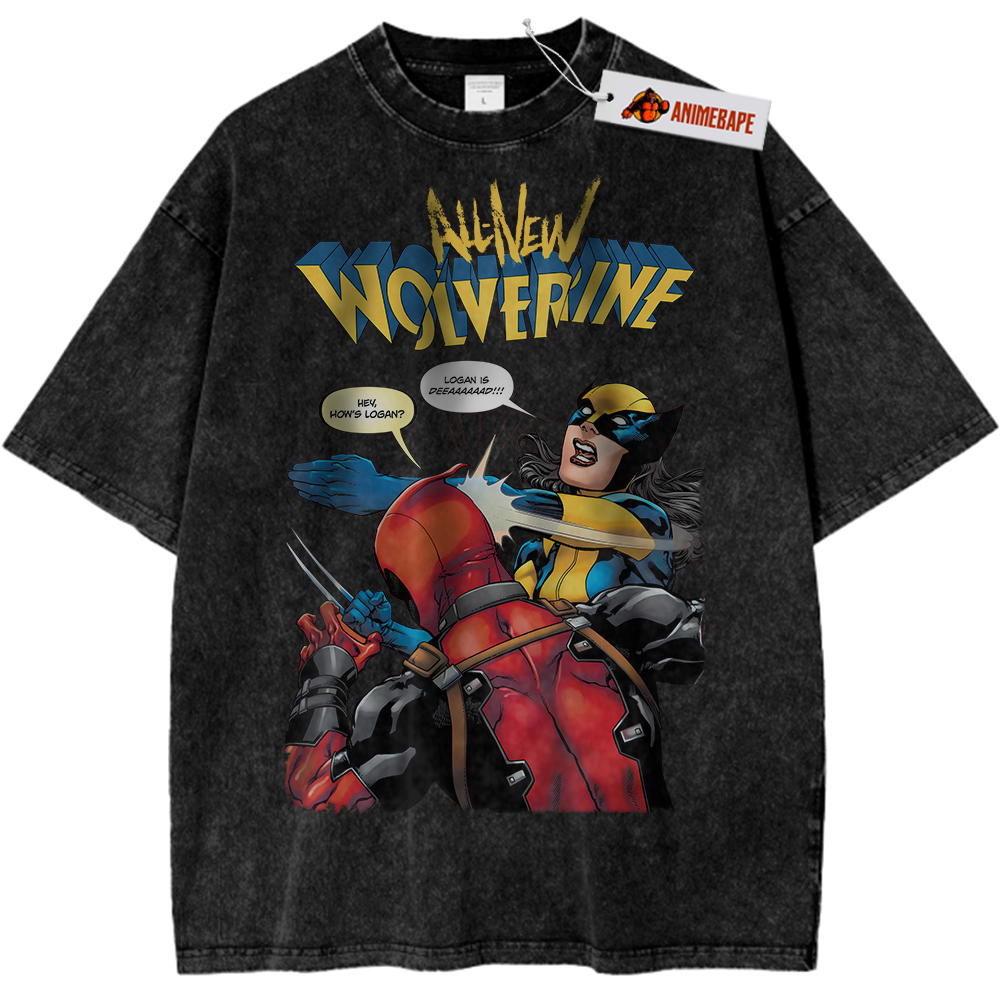 Wolverine Deadpool X-23 Vintage Marvel Comics Tee Shirt