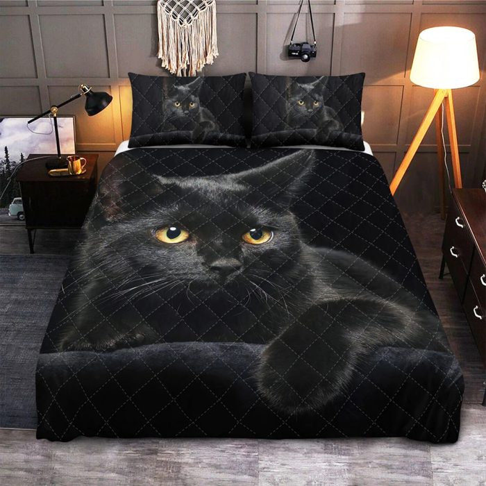 Black Cat Quilts Bed Set - Image 1