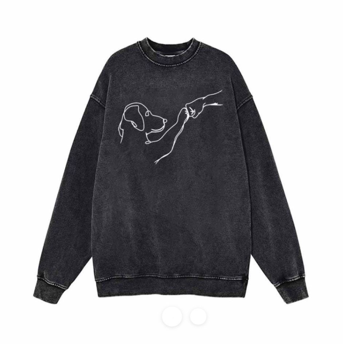 Buddy We Bump Washed Vintage Sweatshirt - Image 1