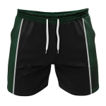 Green Stripe Side With Black Gym Short