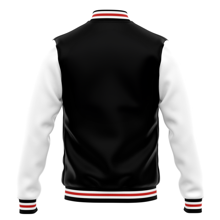 Key Black White Edition Baseball Jacket - Image 2