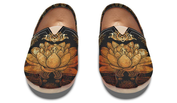 LOTUS ELEPHANT GOLD Tomu Canvas Shoes - Image 1