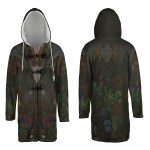 Ekko Firelight Arcane Hooded Cloak Coat