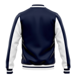 Navy White Blue Edition Baseball Jacket - Image 2