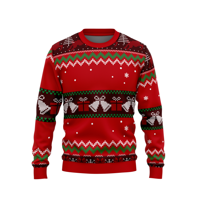 Polar Bear Party Ugly Christmas Sweater - Image 1