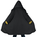 Black Hooded Cloak Coat - Image 2
