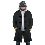 Black Hooded Cloak Coat