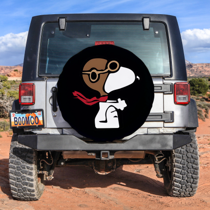 Peanuts Snoopy Red Baron Tire Cover