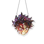 Kamado Tanjiro Demon Slayer Hologram Starbust Broken Glass Ornament - Image 3