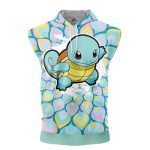 Squirtle Trippy Pokemon Cut Off Sleeveless Workout Hoodie