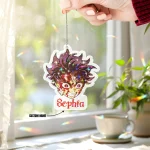 Kamado Tanjiro Demon Slayer Hologram Starbust Broken Glass Ornament - Image 2