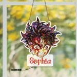 Kamado Tanjiro Demon Slayer Hologram Starbust Broken Glass Ornament - Image 4