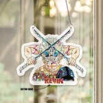 Hashibira Inosuke Demon Slayer Hologram Starbust Broken Glass Ornament - Image 4