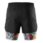 Pocket Monsters Pokemon Compression Workout Training Shorts (2-in-1)