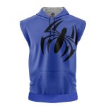 Scarlet Spider Spiderman Marvel Cut Off Sleeveless Workout Hoodie