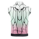 Shinobu Kocho Demon Slayer Cut Off Sleeveless Workout Hoodie - Image 2