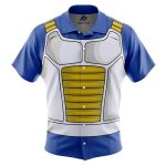 Vegeta Saiyan Armor Dragon Ball Z Button Up Hawaiian Shirt