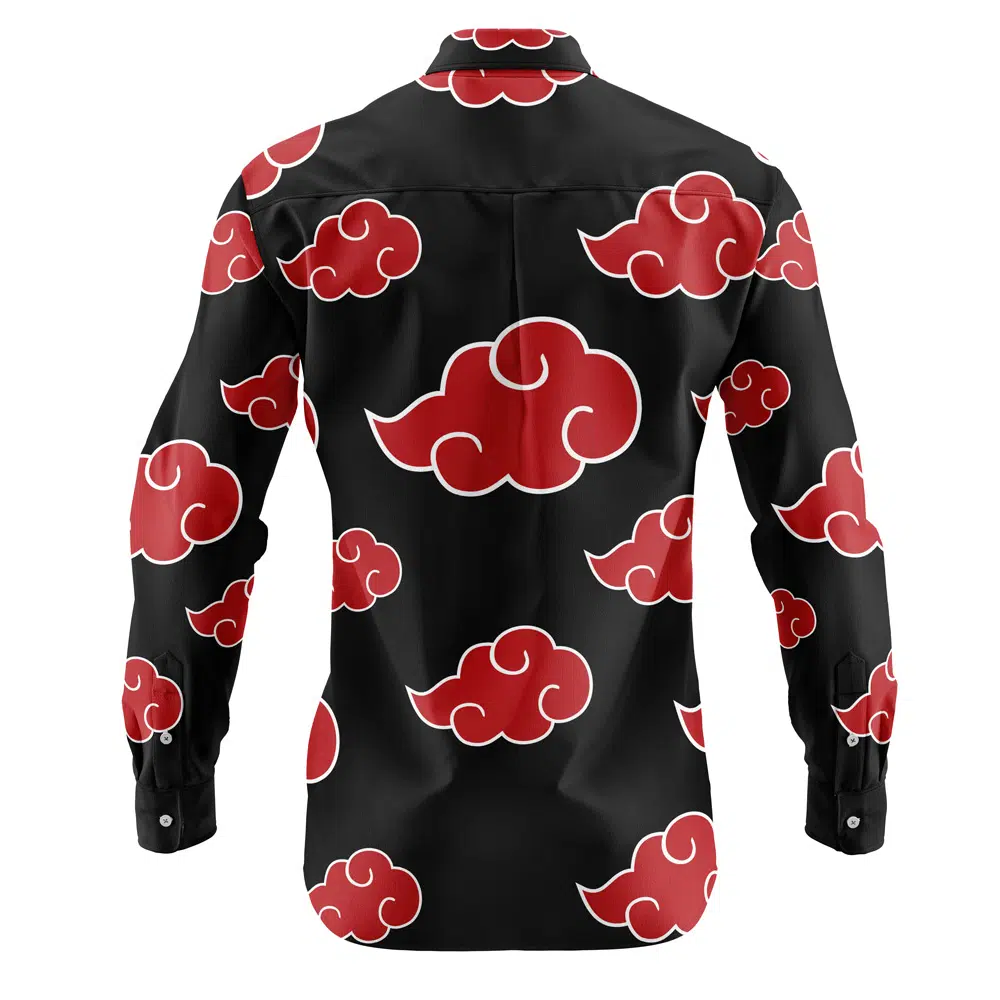 Akatsuki Naruto Long Sleeve Button Up Shirt