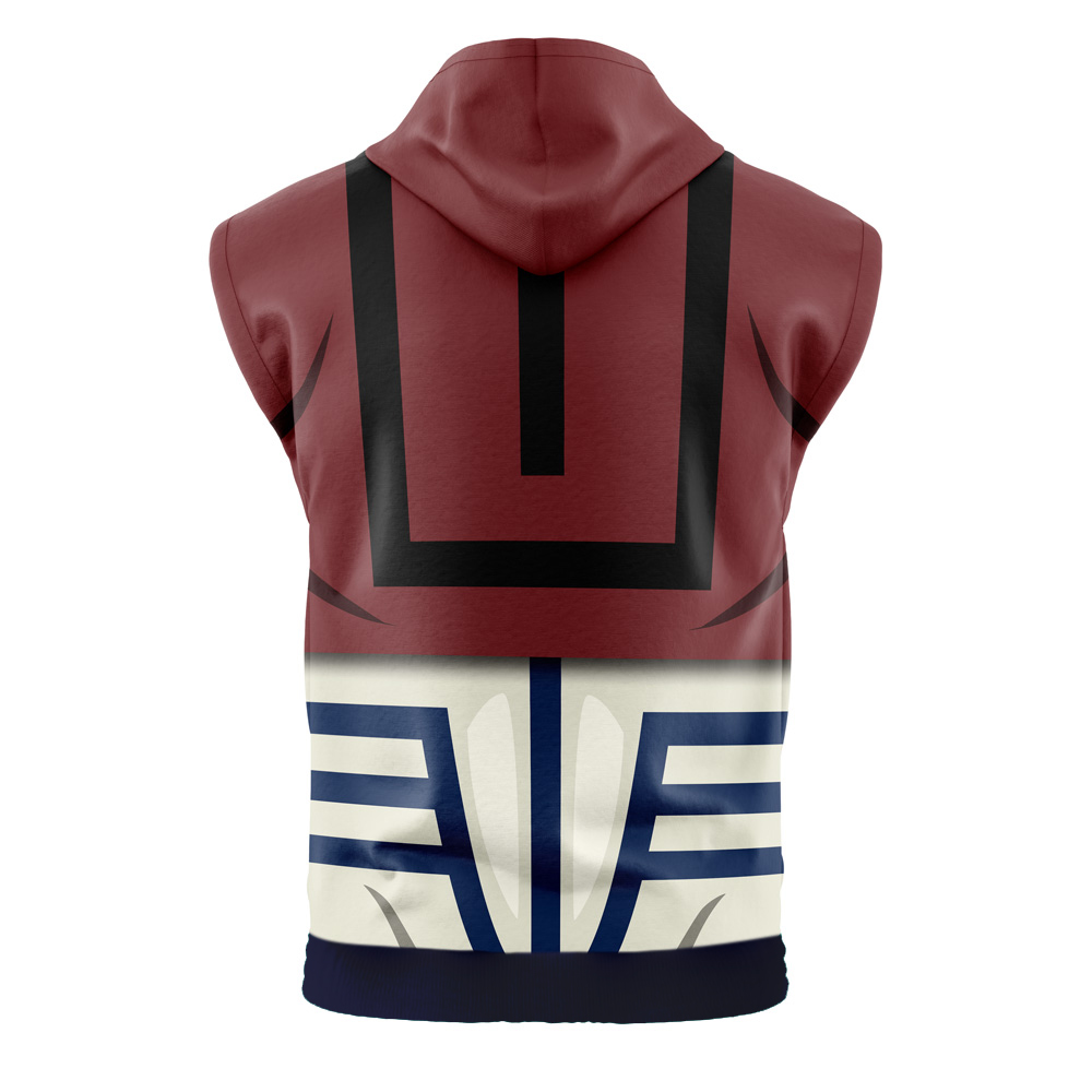 Akaza V2 Demon Slayer Cut Off Sleeveless Workout Hoodie