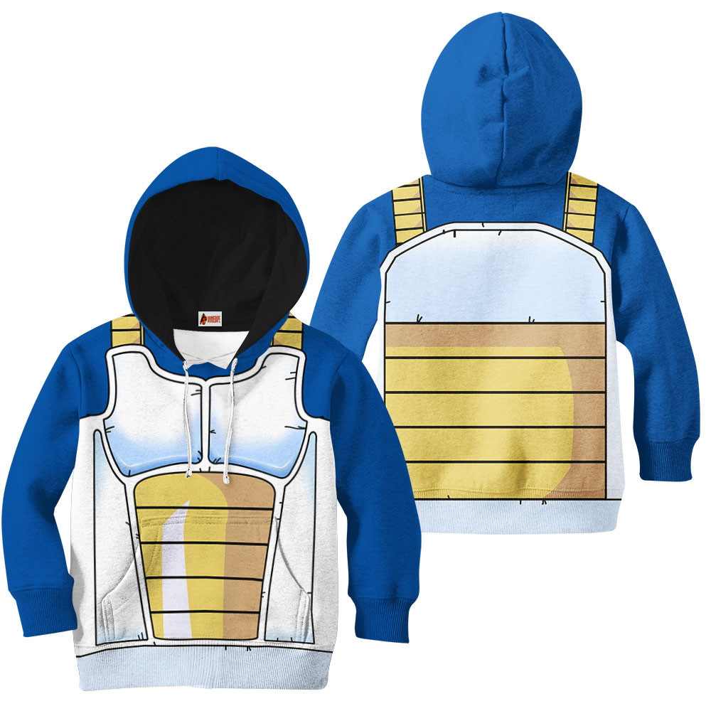 Kids Hoodie Battle Armor Anime Costume Merch Dragon Ball Z