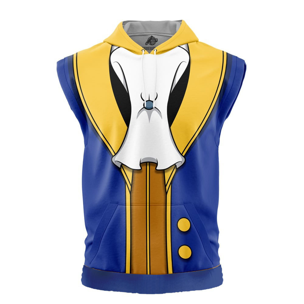Beast Beauty and the Beast Disney Cut Off Sleeveless Workout Hoodie