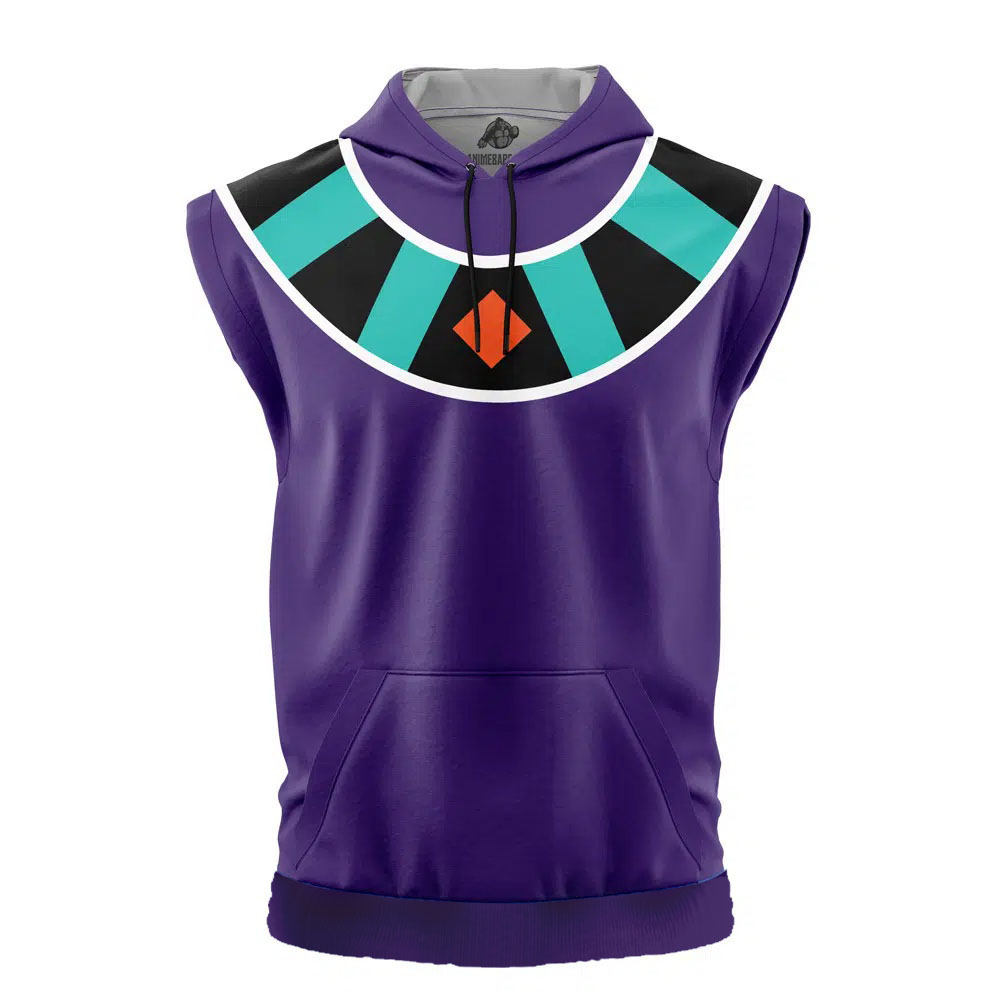 Beerus Dragon Ball Z Cut Off Sleeveless Workout Hoodie
