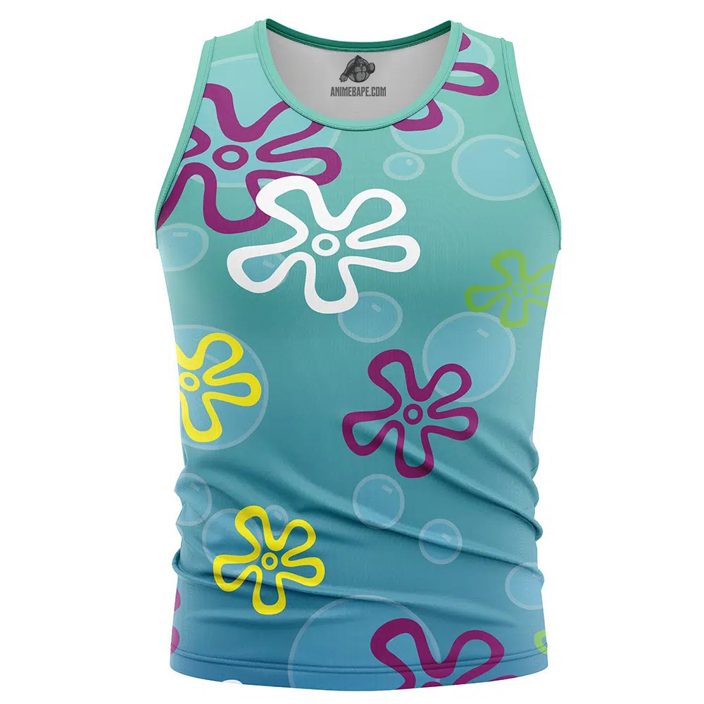 Bikini Bottom Pattern Spongebob SquarePants Tank Top