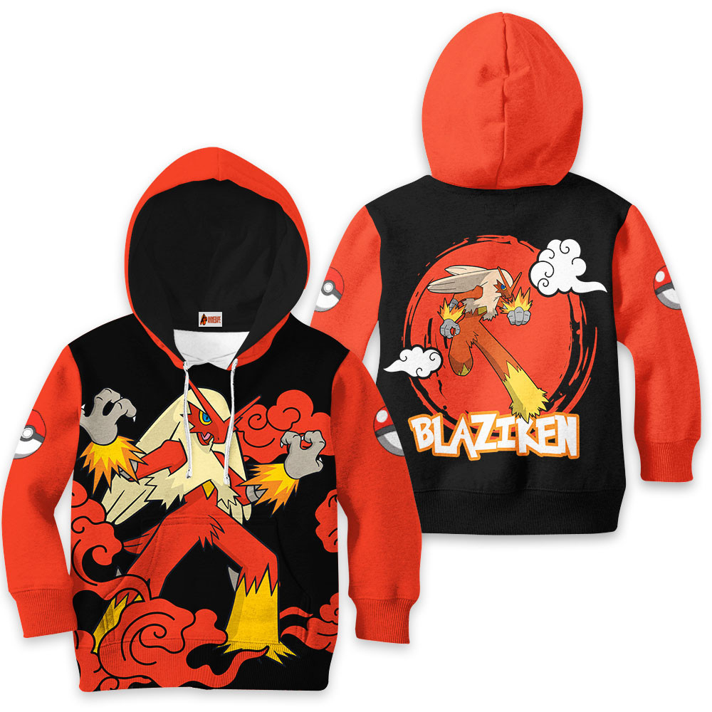Kids Hoodie Blaziken Shirts Pokemon