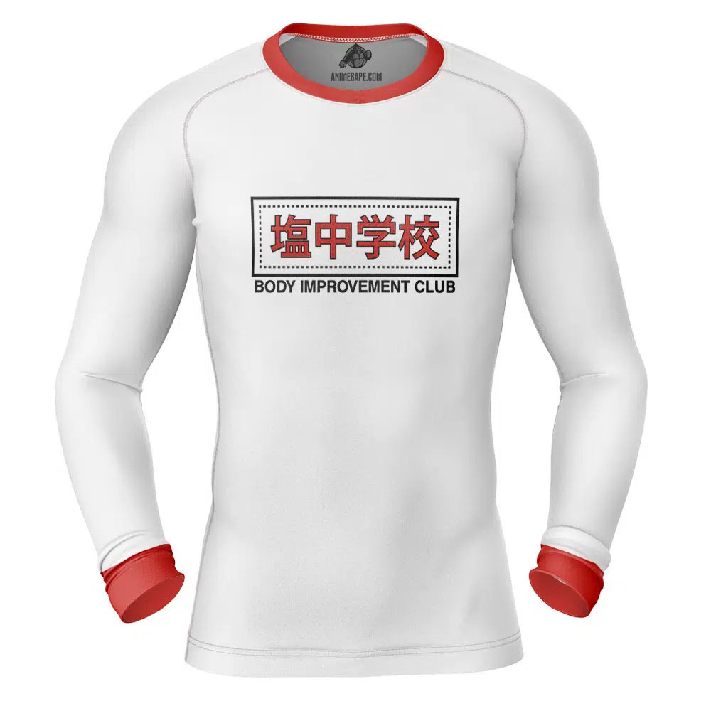 Body Improvement Club Mob Psycho 100 Long Sleeve Rash Guard Compression Shirt