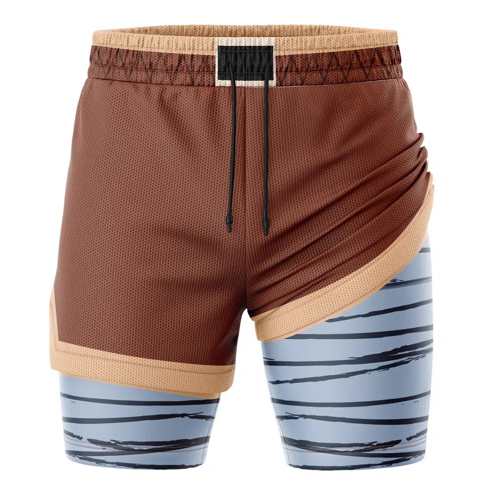 Bonolenov Phantom Troupe Hunter X Hunter Compression Workout Training Shorts (2-in-1)