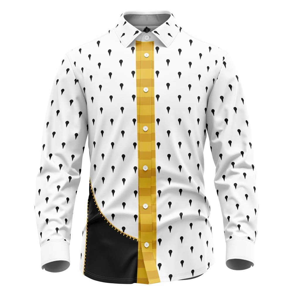 Bruno Bucciarati JoJo's Bizarre Adventure Long Sleeve Button Up Shirt