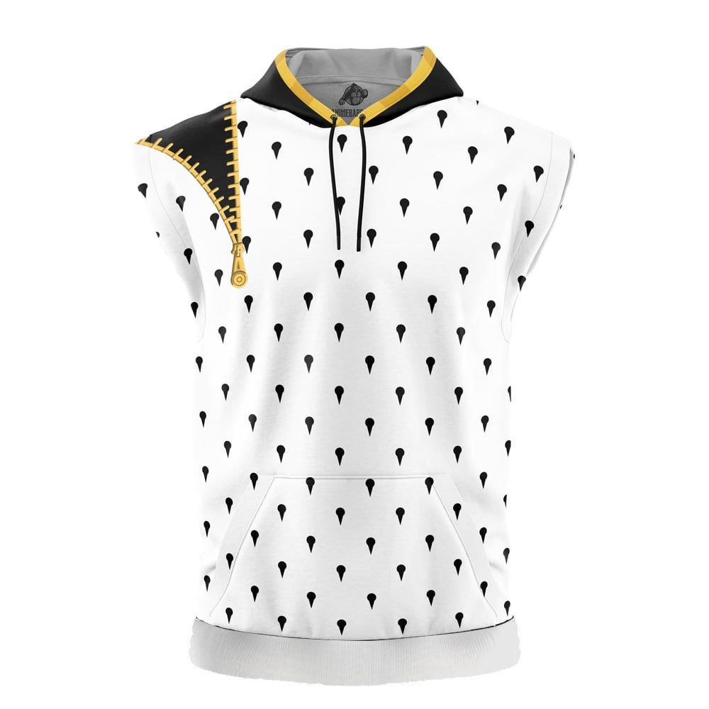 Bruno Bucciarati Jojo's Bizarre Adventure Cut Off Sleeveless Workout Hoodie