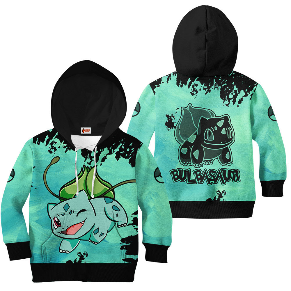 Kids Hoodie Bulbasaur Anime Pokemon