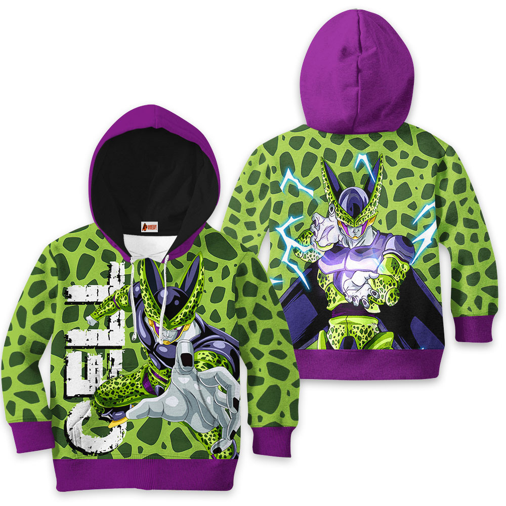 Kids Hoodie Cell Anime Dragon Ball Z