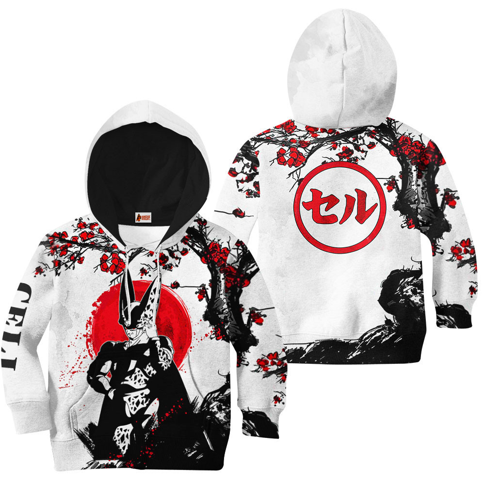 Kids Hoodie Cell Japan Style Dragon Ball Z