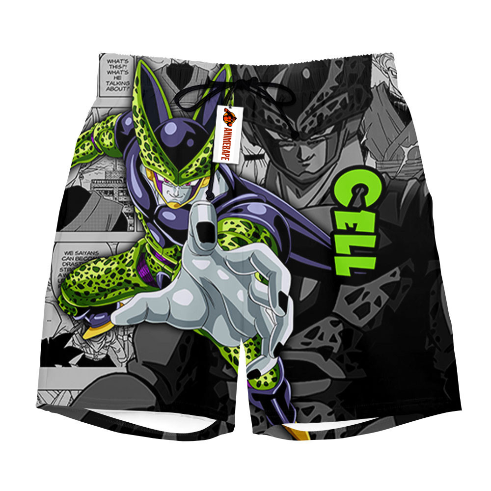 Cell Board Shorts Custom Manga Mixed Style 1503 Dragon Ball Z