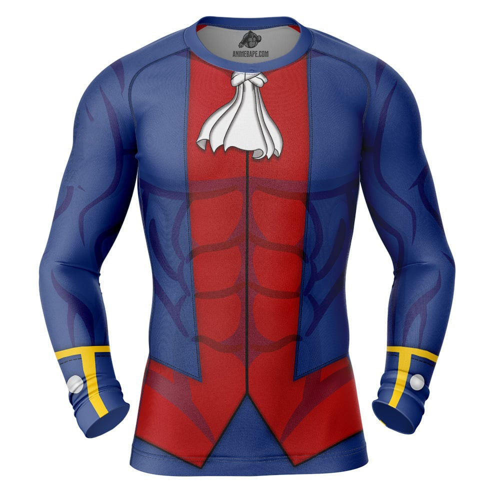 Demitri Maximoff Darkstalkers Long Sleeve Rash Guard Compression Shirt