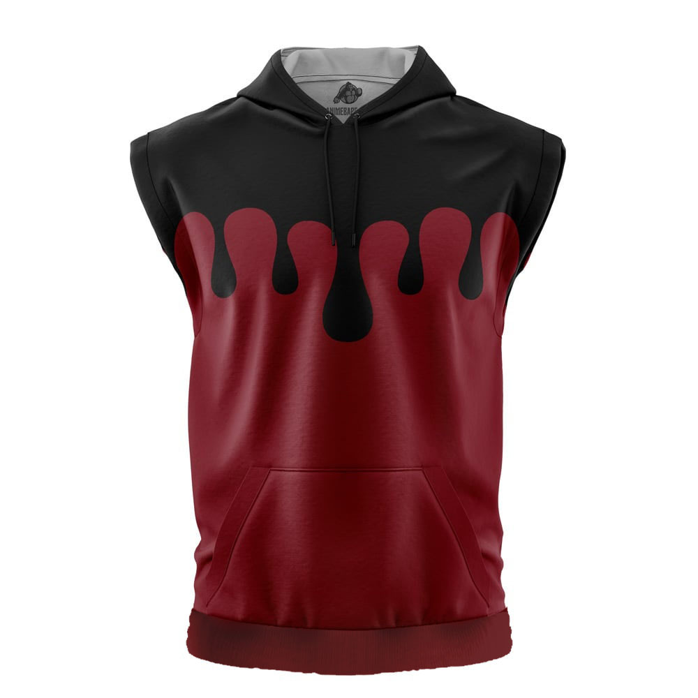 Doma Demon Slayer Cut Off Sleeveless Workout Hoodie