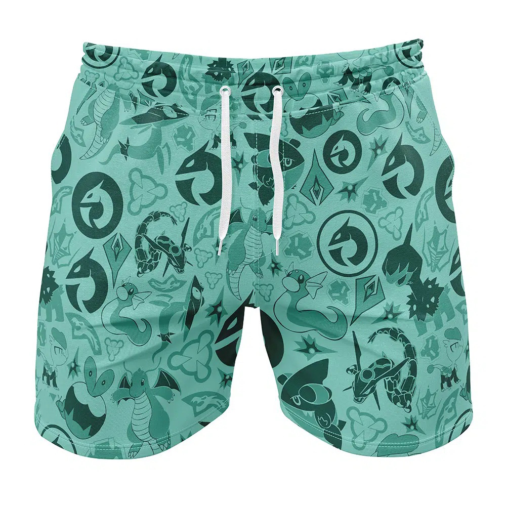 Dragon Pokemon Gym Shorts