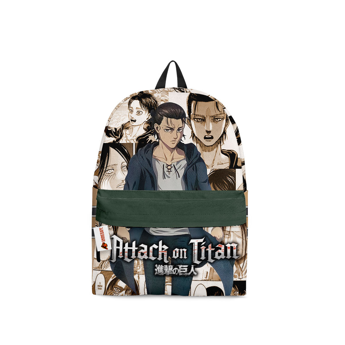 Kids School Backpack Eren Yeager Manga School Bag Attack on Titan