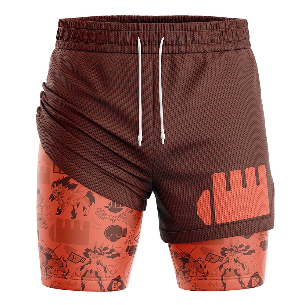 Fighting Pokemon Compression Workout Training Shorts (2-in-1)