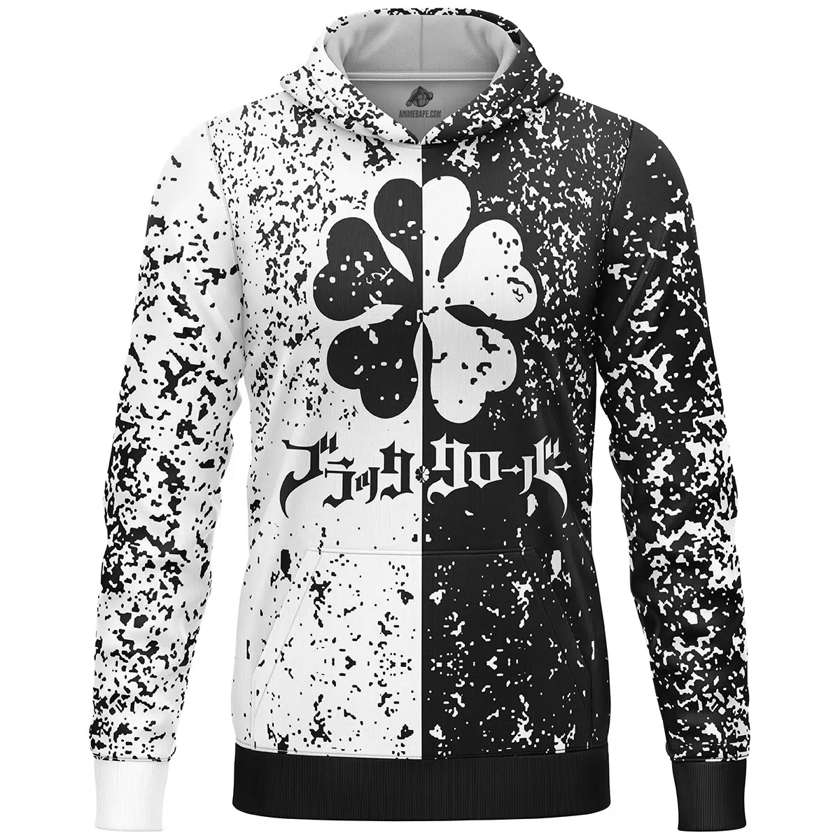 Five Leaf Clover Black Clover Lightweight Hoodie