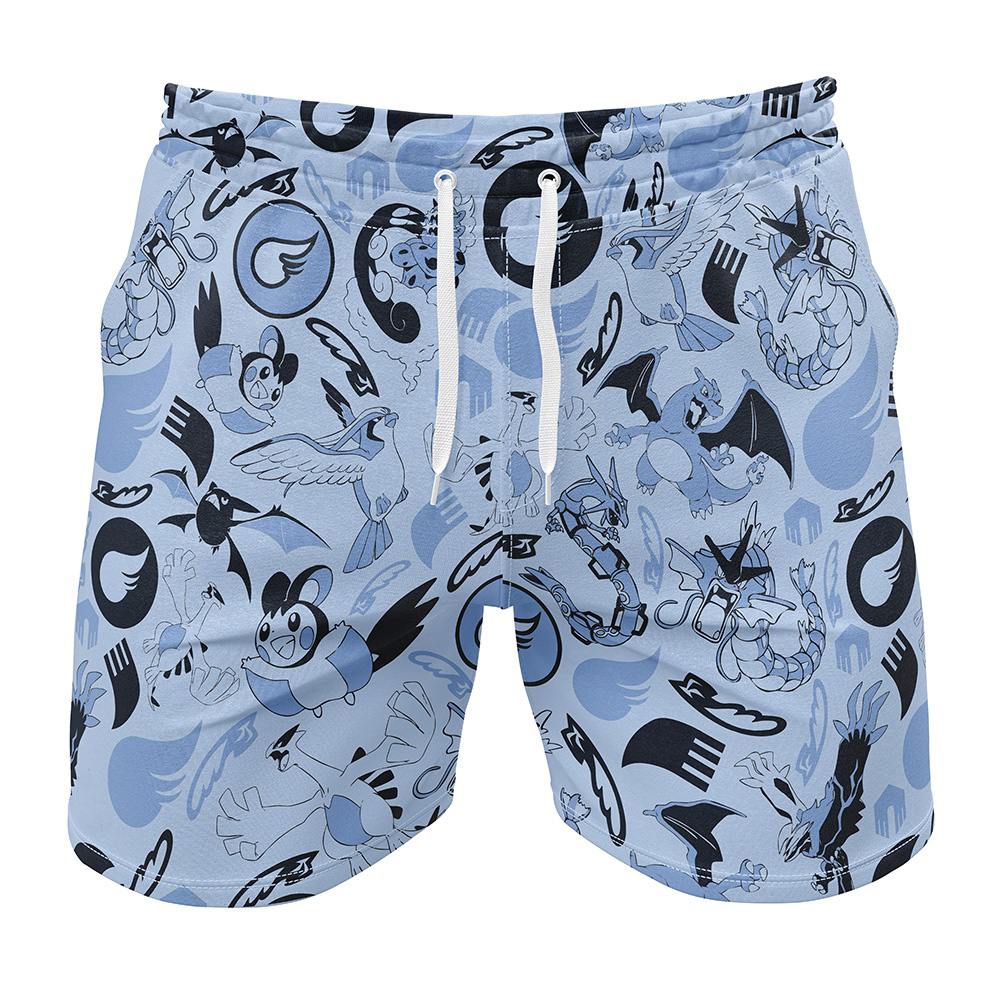 Flying Pokemon Gym Shorts