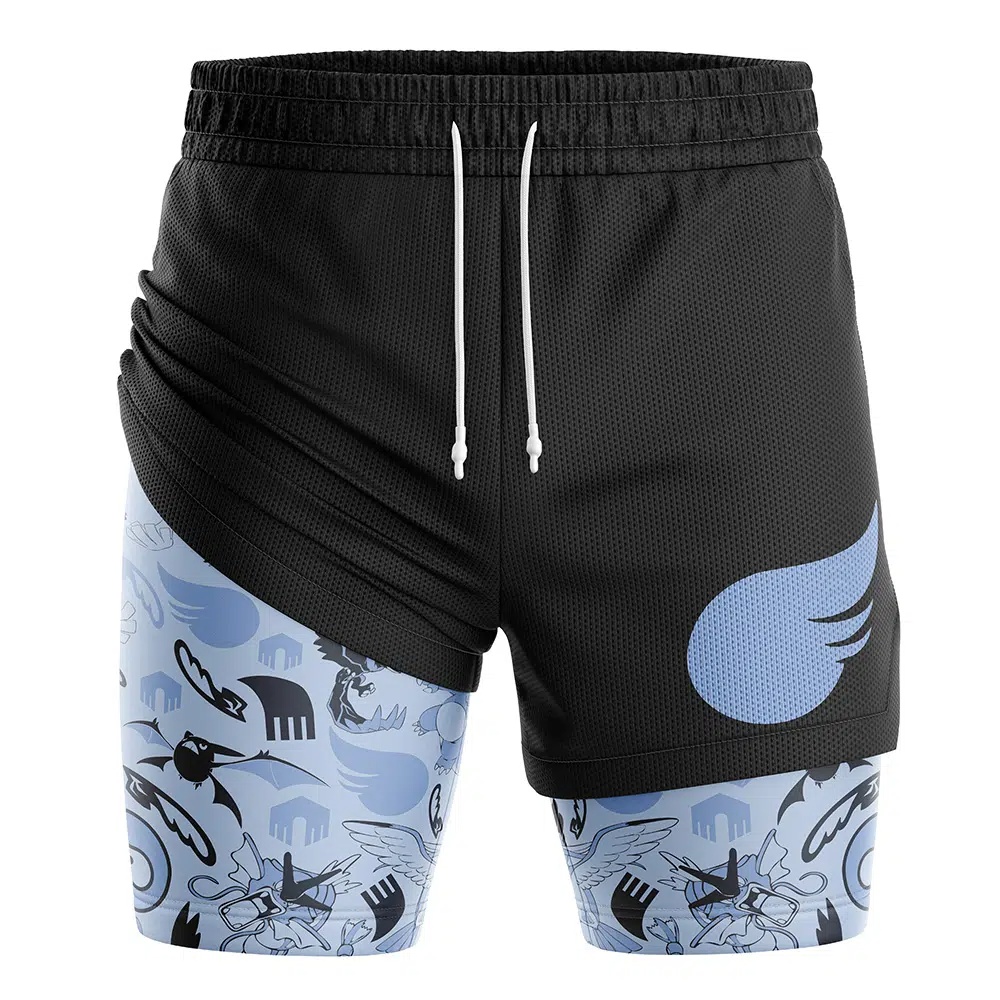 Flying V2 Pokemon Compression Workout Training Shorts (2-in-1)