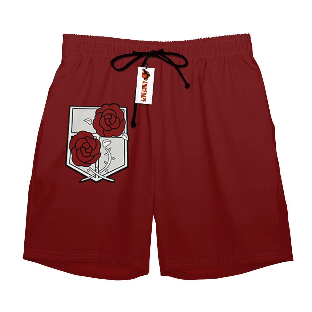 Garrison Regiment Uniform Board Shorts Custom AOT Style 0302 Attack on Titan