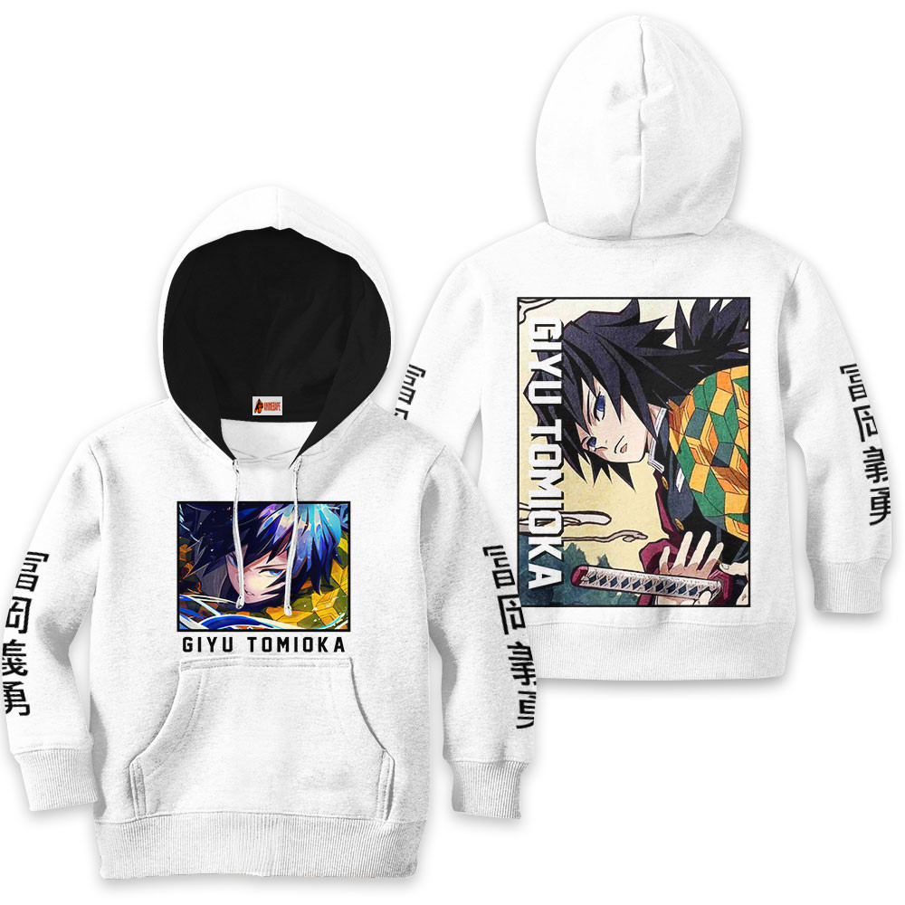 Kids Hoodie Giyu Tomioka Demon Slayer Kimetsu No Yaiba