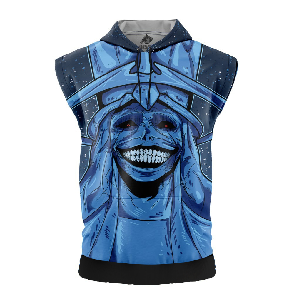 God Statue Solo Leveling Cut Off Sleeveless Workout Hoodie